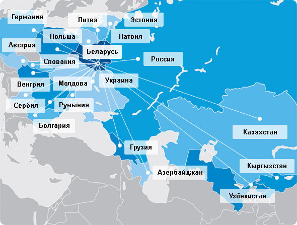 география поставки светильников белтиз элект